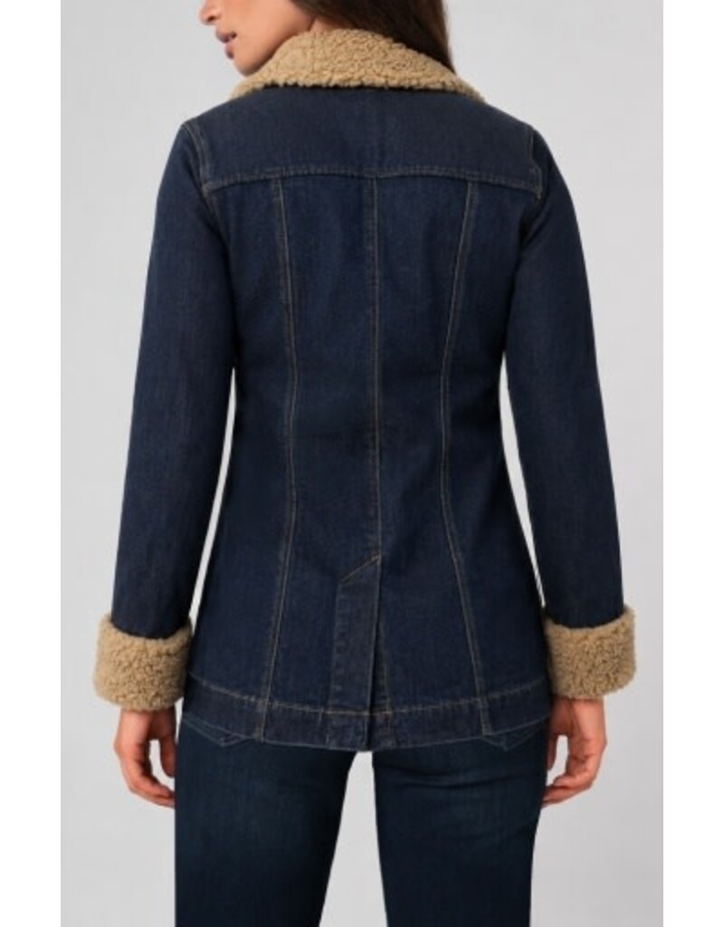 Liverpool Los Angeles Liverpool Sherpa Trimmed Notch Collar Jacket