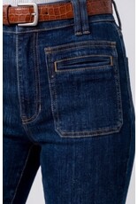 Liverpool Los Angeles Liverpool Hannah Flare with Vintage Patch Pockets 28in inseam