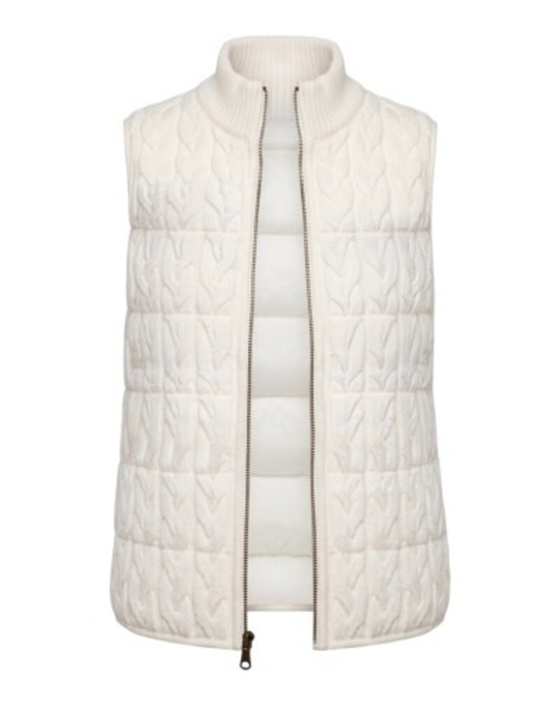 Liverpool Los Angeles Liverpool Sleeveless Reversible Zip Front Quilted Sweater Vest