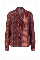 Liverpool Los Angeles Liverpool Long Sleeve Woven Blouse with Neck Tie