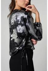 Liverpool Los Angeles Liverpool Long Sleeve One Shoulder Woven Top with Ties