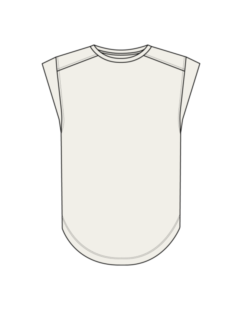 Thirty Three Threads Tavi Cap Sleeve Crewneck T Coconut