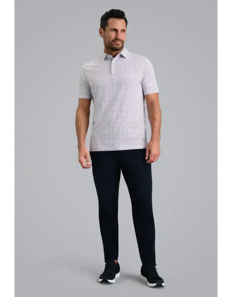 IBKul IBKul Throwing Darts Short Sleeve Polo Platinum Rose Black