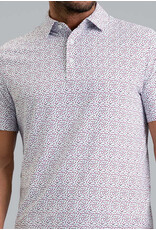 IBKul IBKul Throwing Darts Short Sleeve Polo Platinum Rose Black