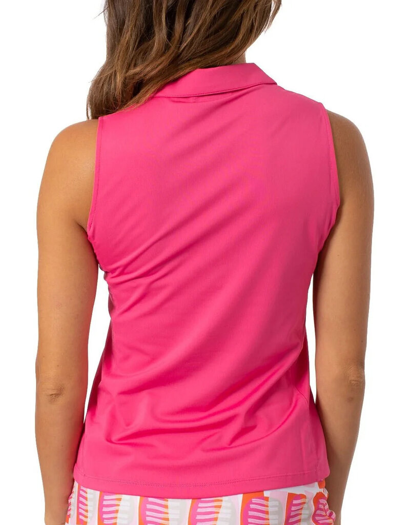 Golftini Golftini Sleeveless Zip Tech Polo