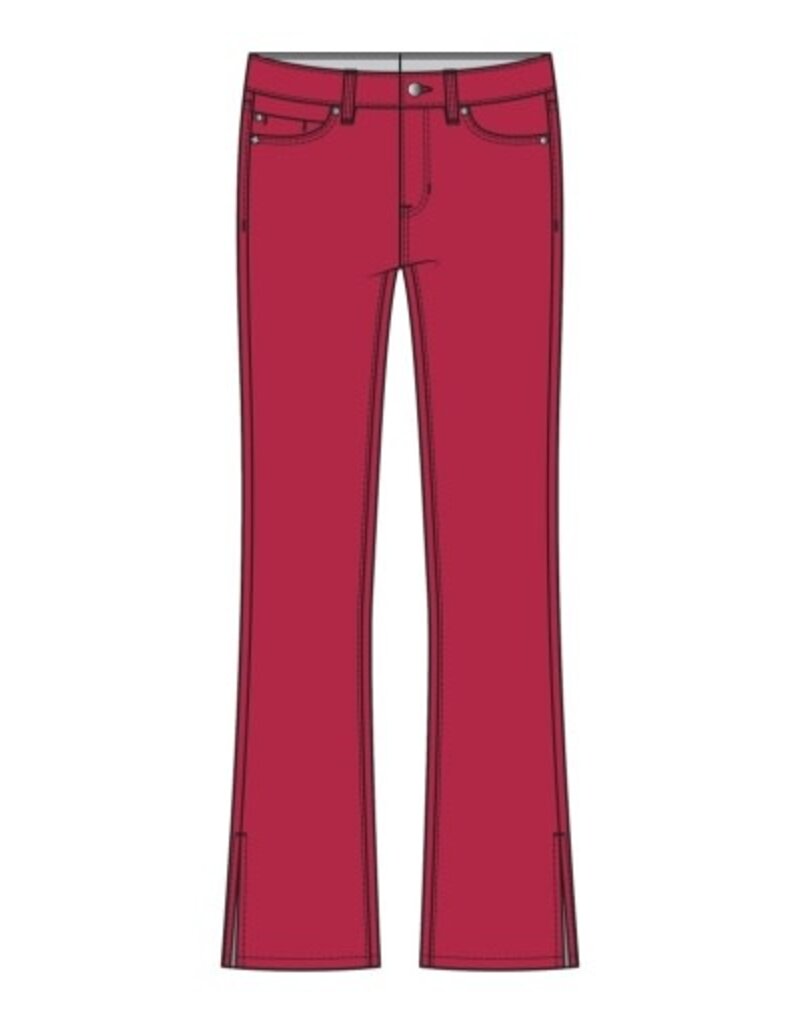 Liverpool Los Angeles Liverpool Hannah Cropped FLare with Slit Hem