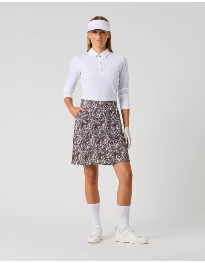 Daily Sports Daily Sports Printed Dull Pull On Skort 20in Zebra