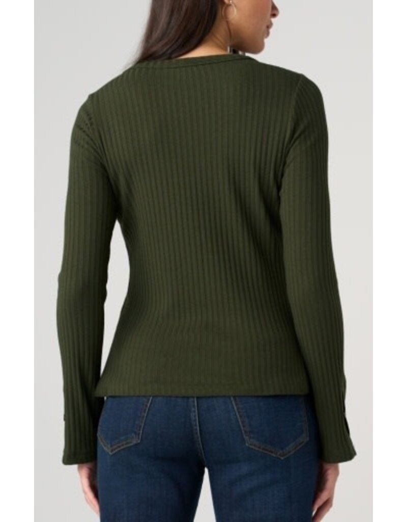 Liverpool Los Angeles Liverpool Long Sleeve Scoop Neck Knit Top