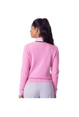 Belyn Key Belyn Key Ivy V-neck Cable Sweater Aurora Glow