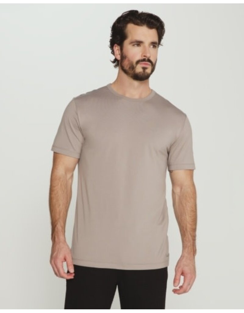 7 Diamonds 7Diamonds Modal Crew Neck Short Sleeve Tee Smokey Taupe