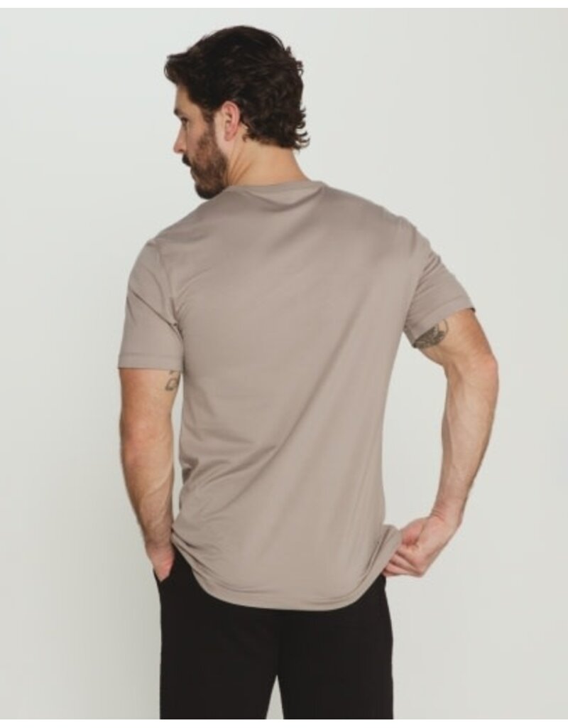 7 Diamonds 7Diamonds Modal Crew Neck Short Sleeve Tee Smokey Taupe