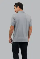 IBKul IBKul Landon Short Sleeve Polo White/Platinum/Black