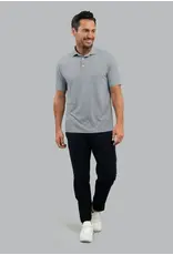 IBKul IBKul Landon Short Sleeve Polo White/Platinum/Black
