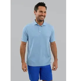 IBKul IBKul Landon Short Sleeve Polo White/Pool Party/Royal