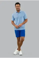 IBKul IBKul Landon Short Sleeve Polo White/Pool Party/Royal