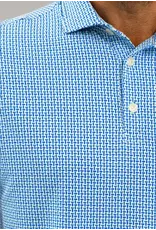 IBKul IBKul Landon Short Sleeve Polo White/Pool Party/Royal