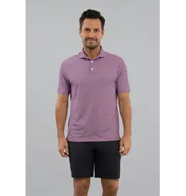 IBKul IBKul Landon Short Sleeve Polo White/Rose/Classic Navy