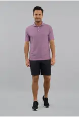IBKul IBKul Landon Short Sleeve Polo White/Rose/Classic Navy