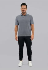 IBKul IBKul Cubes Short Sleeve Polo White/Black