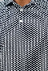 IBKul IBKul Cubes Short Sleeve Polo White/Black