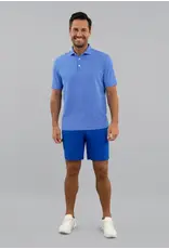 IBKul IBKul Cubes Short Sleeve Polo White/Royal
