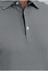 IBKul IBKul Cube Art Long Sleeve Polo White/Platinum/Black