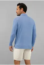 IBKul IBKul Cube Art Long Sleeve Polo White/Pool Party/Royal