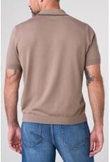 Liverpool Los Angeles Liverpool Short Sleeve Johnny Collar Sweater with Tipping