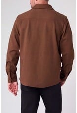 Liverpool Los Angeles Liverpool Men's Knit Long Sleeve Button Up Shirt with Flap Pockets