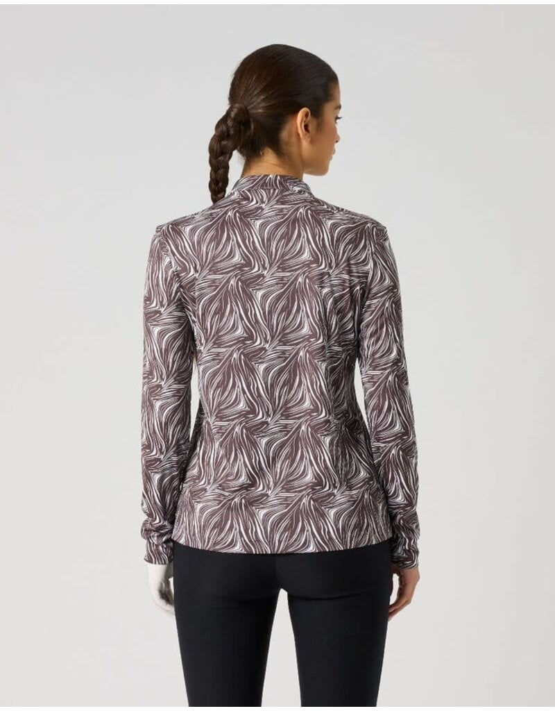 Daily Sports Daily Sports Dull Printed Long Sleeve Half Neck Zebra