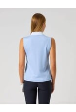 Daily Sports Daily Sports Ribbed Sleeveless Polo Light Blue
