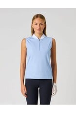 Daily Sports Daily Sports Ribbed Sleeveless Polo Light Blue