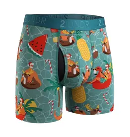 2UNDR 2UNDR Swing Shift Boxer Brief Krisp Kringle