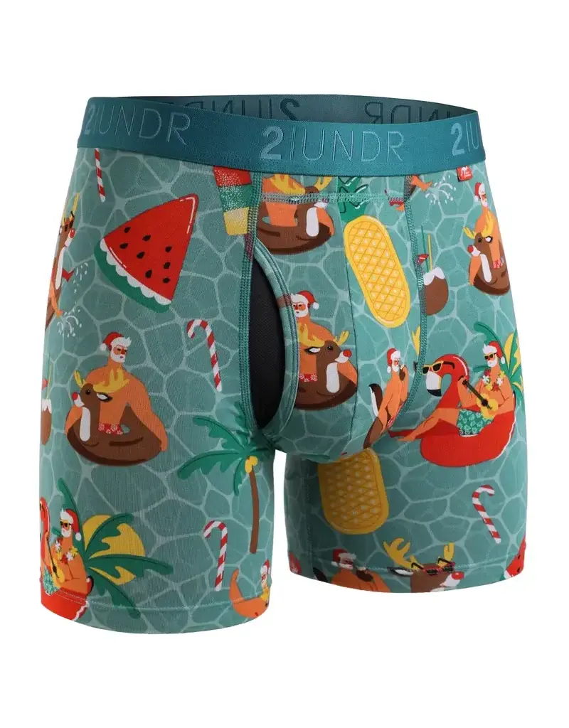 2UNDR 2UNDR Swing Shift Boxer Brief Krisp Kringle