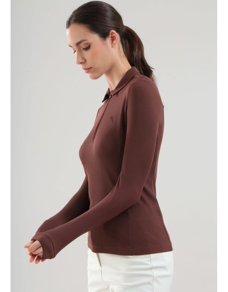 Chervo Assolta Long Sleeve Half Zip Chocolate