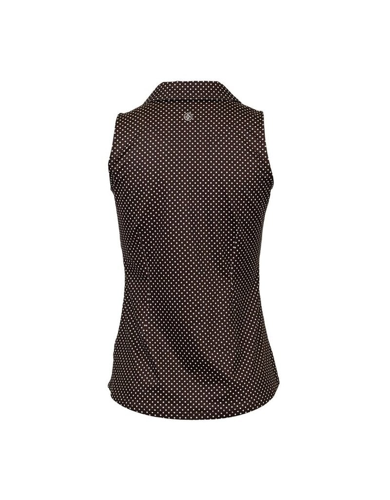 Jofit Johnny Collar SL Polo Espresso Dot
