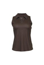 Jofit Johnny Collar SL Polo Espresso Dot