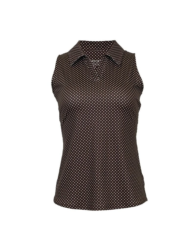 Jofit Johnny Collar SL Polo Espresso Dot