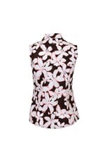 Jofit Jofit Sleeveless Polo Mocha Floral