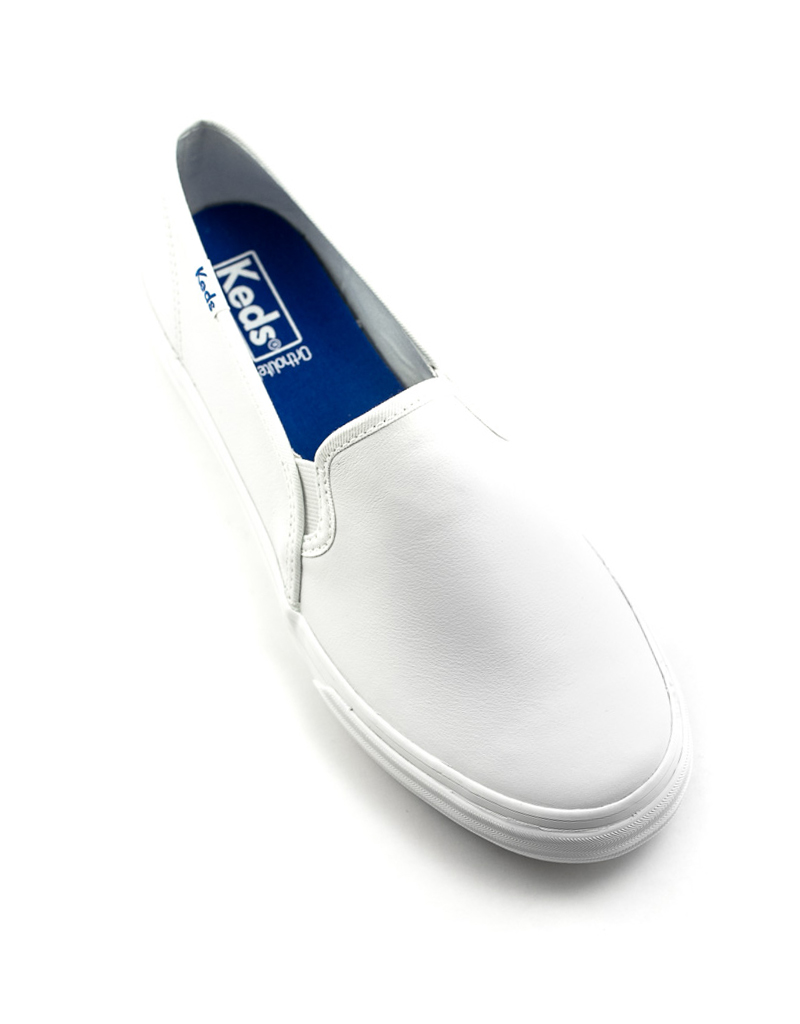 Keds — Double Decker Leather Slip Ons 