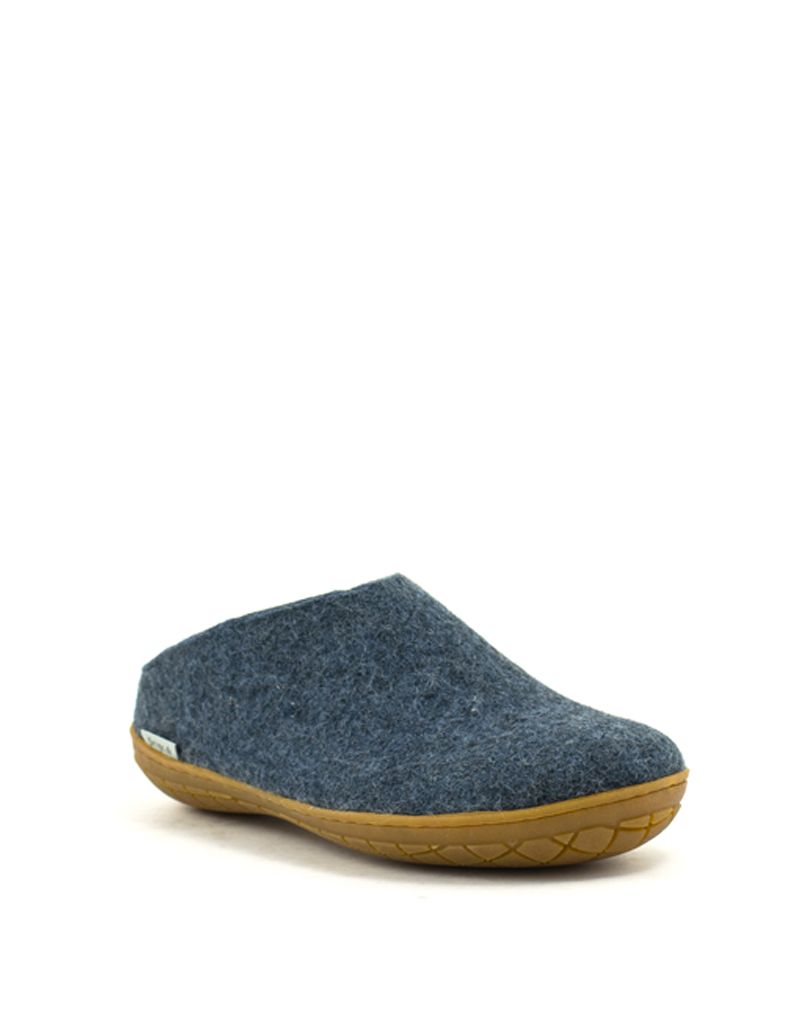 glerups slippers rubber sole