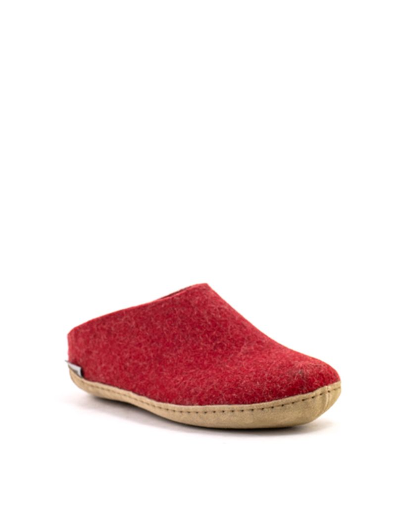 red suede slippers