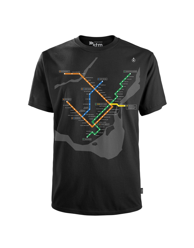 Metro map t-shirt