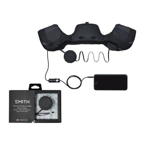 SMITH SMITH OUTDOOR TECH WIRED AUDIO CHIPS BLACK SMITH SMITH OUTDOOR TECH WIRED AUDIO CHIPS BLACK