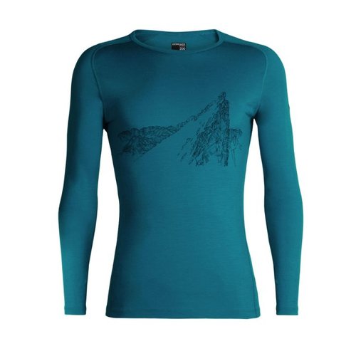 ICEBREAKER ICEBREAKER MENS 200 OASIS DELUXE RAGLAN LONG SLEEVE CREWE LA MEIJE ALPINE-401 ICEBREAKER ICEBREAKER MENS 200 OASIS DELUXE RAGLAN LONG SLEEVE CREWE LA MEIJE ALPINE-401