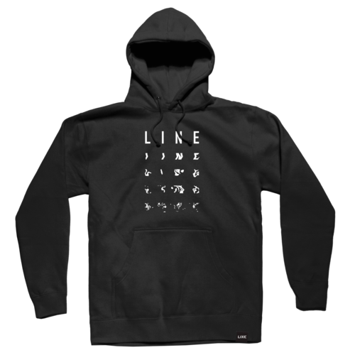 LINE LINE BLEND HOODIE BLACK (19/20) BLACK LINE LINE BLEND HOODIE BLACK (19/20) BLACK