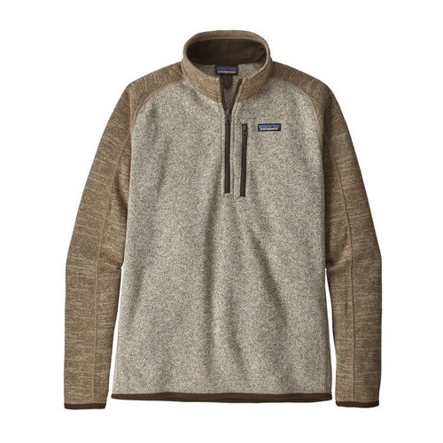 PATAGONIA PATAGONIA M’S BETTER SWEATER® 1/4-ZIP (19/20) BLEACHED STONE W/PALE KHAKI-000-BLPA PATAGONIA PATAGONIA M’S BETTER SWEATER® 1/4-ZIP (19/20) BLEACHED STONE W/PALE KHAKI-000-BLPA