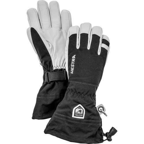 HESTRA HESTRA ARMY LEATHER HELI SKI - 5 FINGER (19/20) BLACK-100 HESTRA HESTRA ARMY LEATHER HELI SKI - 5 FINGER (19/20) BLACK-100
