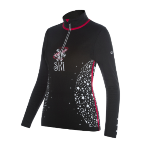 NEWLAND NEWLAND NORMA LADY T-NECK (19/20) BLACK/WHITE-0108 NEWLAND NEWLAND NORMA LADY T-NECK (19/20) BLACK/WHITE-0108
