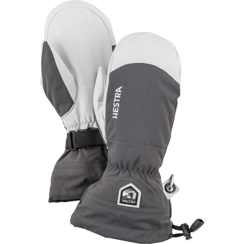 HESTRA HESTRA ARMY LEATHER HELI SKI - MITT (19/20) GREY-350 HESTRA HESTRA ARMY LEATHER HELI SKI - MITT (19/20) GREY-350